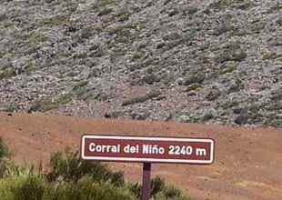 In der Nhe der Canadas ist der Corral del Nino